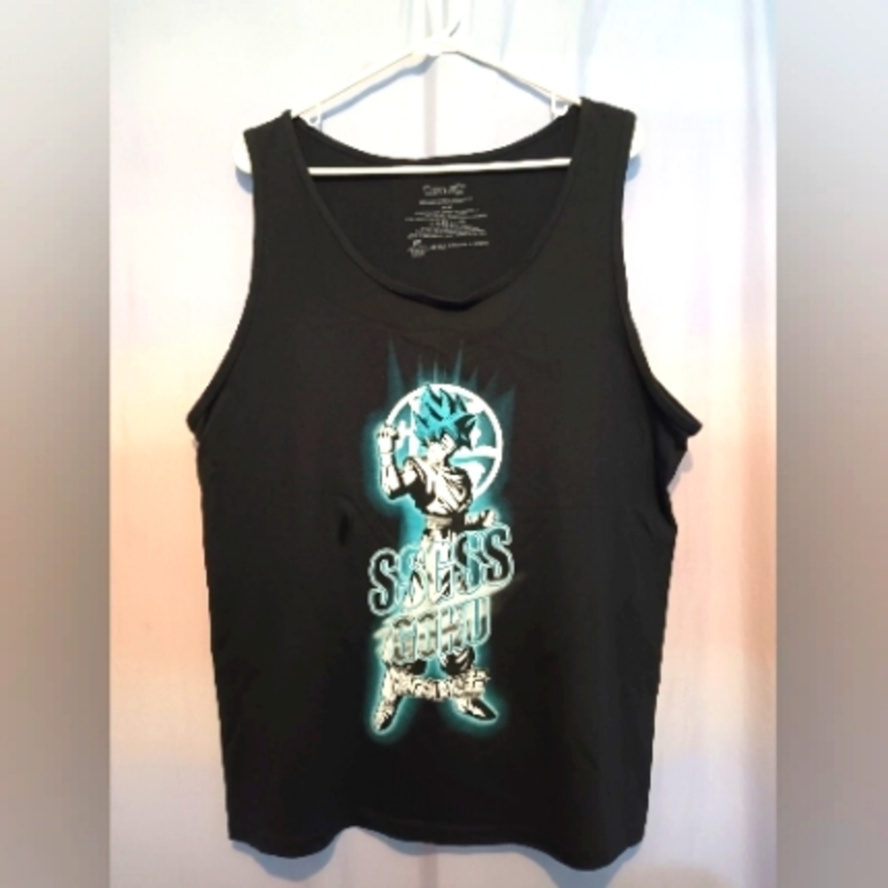 Dragon Ball Z SSGSS Goku Tank Top.